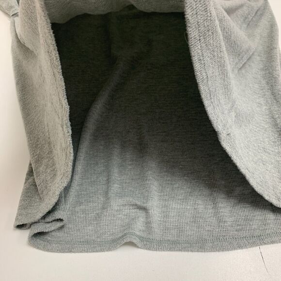 Wildfox Haley Sweater Womens XL Grey V Neck Raglan Brushed Waffle Knit Pullover - Picture 8 of 11